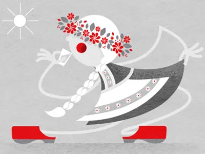 Glad Midsommar! illustration midsummer swedish