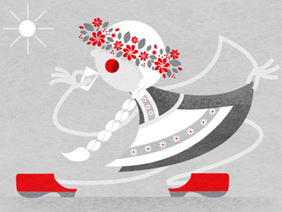 Glad Midsommar! illustration midsummer swedish