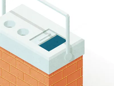 Cooler of Bricks bricks cooler illustration