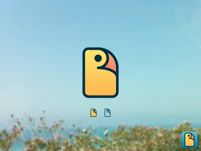 Document 3 animal bird brand branding icon identity iphone logo paper pattern