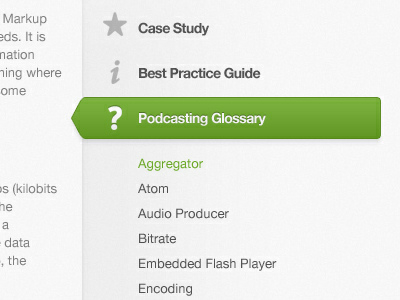 Sidebar Navigation menu nav navigation sidebar subnav