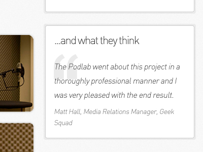 Content Box content box quote testimonial ui