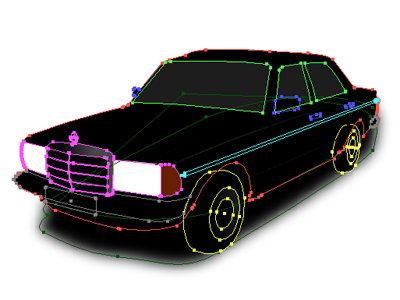 Mb Outline car illustration mercedes outline vector