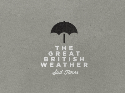 Sad Times logo texture umbrella