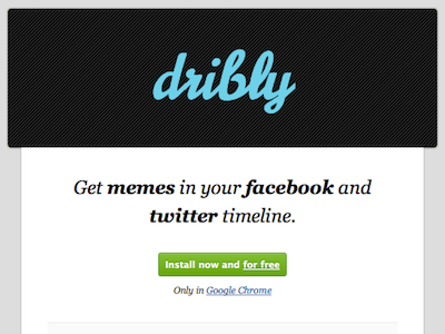 dribly app install landing ppi