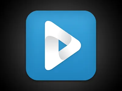 PlayIt icon app blue icon music play play it