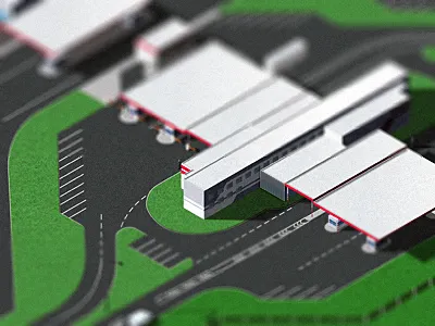2d Illustration of map illustration map
