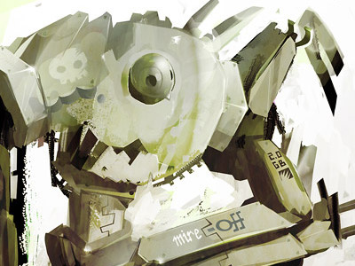 Meka - Mire Off graphic mecha meka photoshop robot speed painting