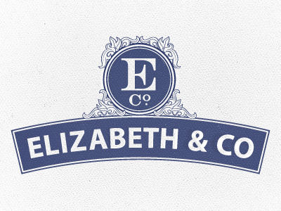 Elizabeth & Co. - Round 2 ampersand candy chocolate confectionery humanist logo monogram ornate seal victorian wip