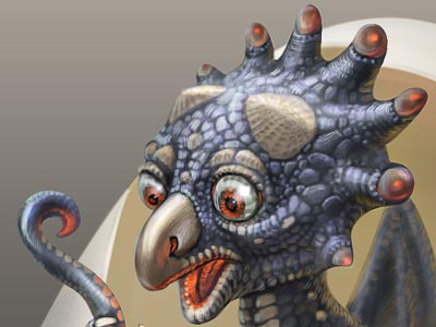Dragonchild baby child dragon egg