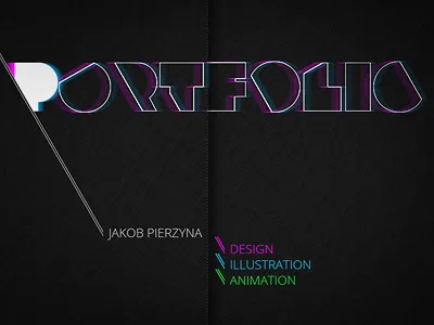 Portfolio Title design photoshop portfolio