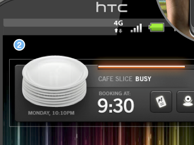 Widget design android black infographic ui widget