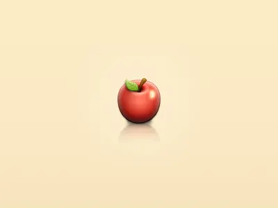 An Apple a Day apple fruit icon illustration javin ladish vector