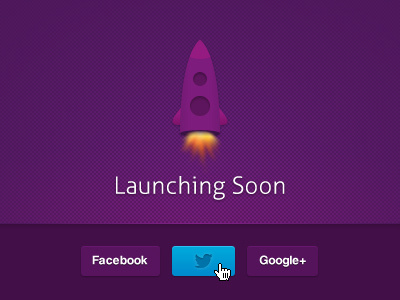 Social Footer button footer icon rocket social twitter ui user interface