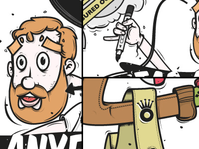 Tar Anyforty Detail anyforty beard copic detail illustration illustrator vector