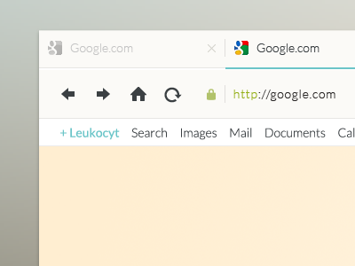 Google Chrome Tabs browser chrome contrast light pale ui
