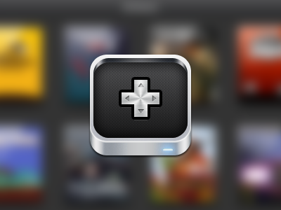 What could this be? aluminum app gaming icon ios ipad joypad metal retina