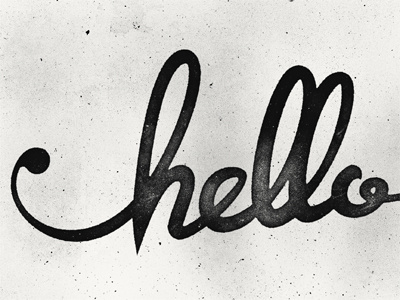 Hello grit illustrator lettering photoshop script type