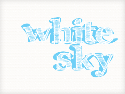 White Sky blue bright light sketch white