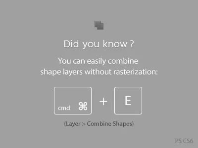Photoshop CS6 Tip combine cs6 layer path photoshop tip