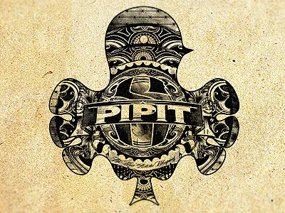 The Pipit bird collaboration icon logo