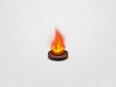 FIRE! doodle fire icon