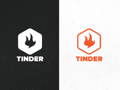 Tinder Logo logo mark mono tinder labs