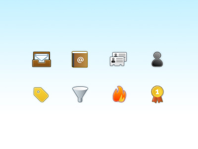 Contacts icons email icons ui