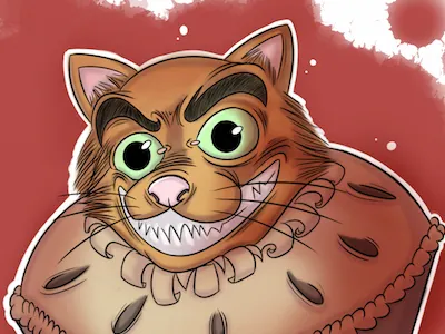 Cat Pie is just damn crazy cat commission digital art drawing pie