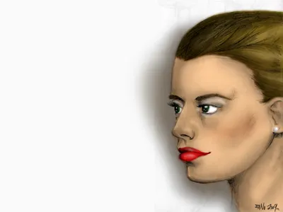 Woman character drawing illustration photoshop woman