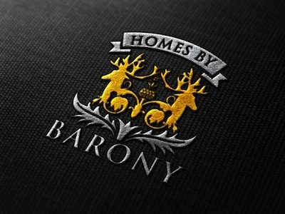 Barony Homes Branding barony homes brand logo design luxury homes