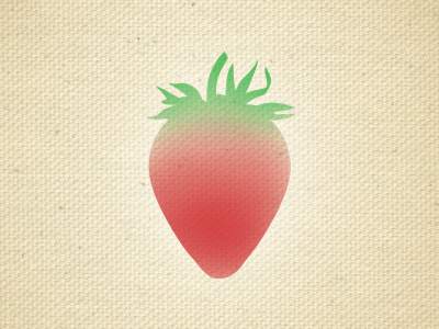 Strawberry canvas fruit illustration texture