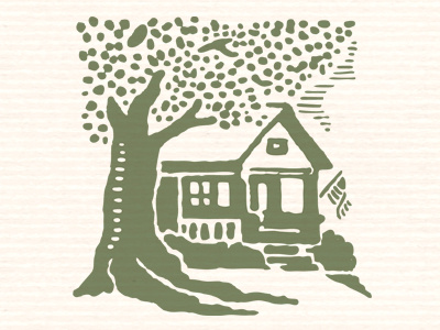 Bungalow america bungalow craftsman flag history home house neighborhood tree