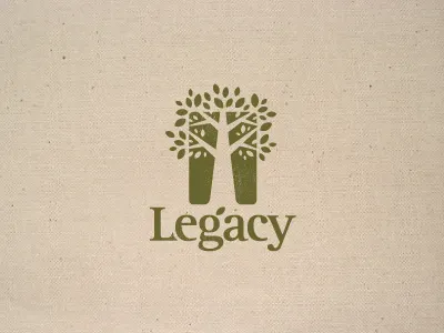 Legacy branch growth leaf logo nature tree