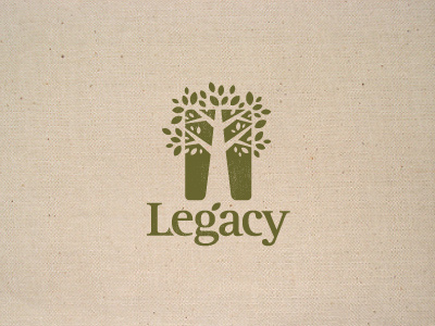 Legacy branch growth leaf logo nature tree