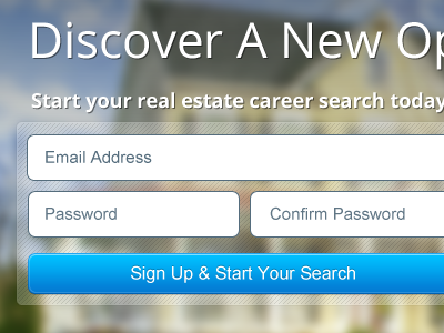 Real Estate Signup cta jobs open sans real estate signup