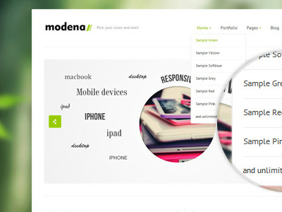 Modena agency modena portfolio responsive themeforest wordpress