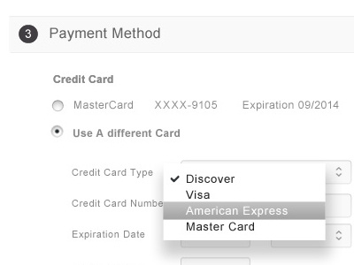 Step 3 Checkout page checkout clean design dropdown