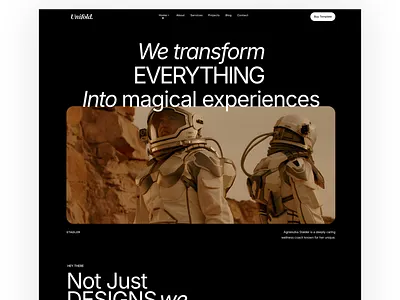 Creative Agency - Homepage 3d animation branding design framer graphic design illustration kit logo motion graphics template templates ui ui design uidesign uikit uikits uiux website