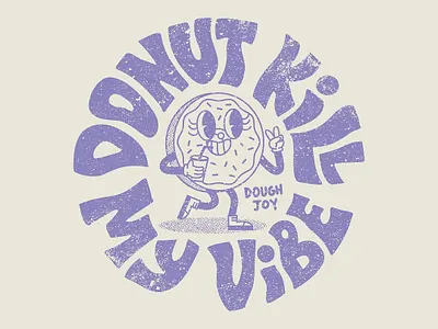 Dough Joy Donuts Merch Design brand design brand identity branding design donut branding donut merch design graphic design illustration logo logo design merch merch design seattle branding washington branding