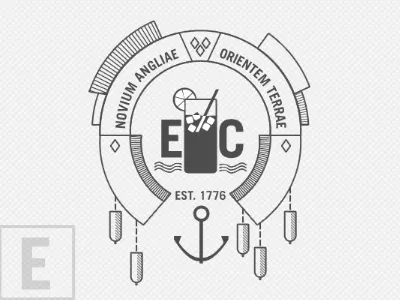 New England Represent anchor buoy design east coast ice tea logo mark new england symbol ui