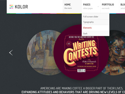 Kolor cmyk color colours download theme kolor menu palette theme themeforest