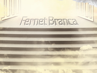 Paraiso Branca branca fernet heaven illustration poster stairway