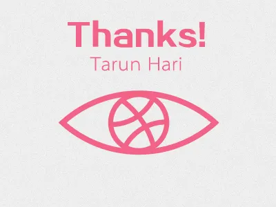 Thank Tarun Hari for the invite thank