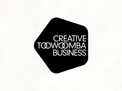 Creative Toowoomba Business logo mono pentagon