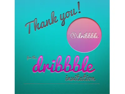 Now I'm in the game, obviously... dribbble first shot invite