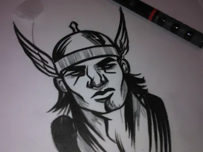 Thor illustration sketch