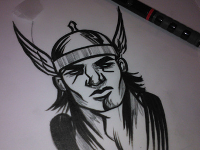 Thor illustration sketch