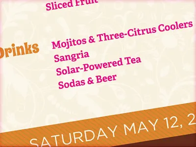 Mother's Day Drinks 2012 adelle drinks menu mother mothers day pink script tan