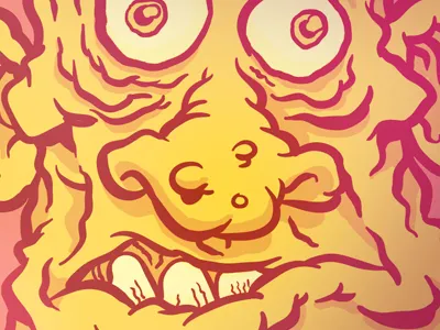 Random Face character face nose old man